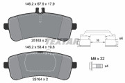 2516301 Sada brzdových platničiek kotúčovej brzdy epad TEXTAR