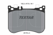 2517901 Sada brzdových platničiek kotúčovej brzdy TEXTAR