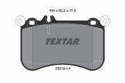2521901 Sada brzdových platničiek kotúčovej brzdy epad TEXTAR