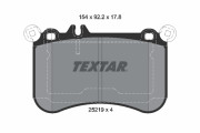 2521902 Sada brzdových platničiek kotúčovej brzdy TEXTAR