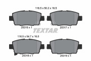 2531601 Sada brzdových platničiek kotúčovej brzdy TEXTAR