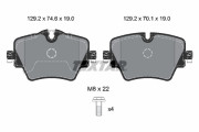 2561705 Sada brzdových platničiek kotúčovej brzdy epad TEXTAR