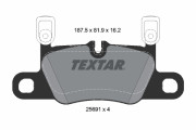 2569103 Sada brzdových platničiek kotúčovej brzdy TEXTAR