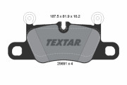 2569101 Sada brzdových platničiek kotúčovej brzdy TEXTAR