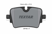 2574201 Sada brzdových platničiek kotúčovej brzdy epad TEXTAR