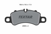 2598303 Sada brzdových platničiek kotúčovej brzdy TEXTAR