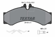 2915301 Sada brzdových platničiek kotúčovej brzdy TEXTAR