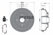 94043000 Brzdový bubon TEXTAR