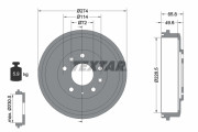 94047300 Brzdový bubon TEXTAR