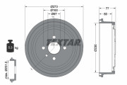 94048400 Brzdový bubon TEXTAR