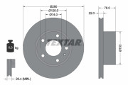 92013800 Brzdový kotúč TEXTAR