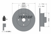 92041803 Brzdový kotúč Shoe Kit Pro TEXTAR