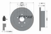92082600 Brzdový kotúč TEXTAR