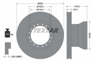 93142500 Brzdový kotúč TEXTAR