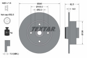 92154403 Brzdový kotúč Shoe Kit Pro TEXTAR