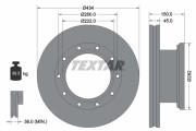 93192700 Brzdový kotúč TEXTAR