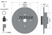 92202103 Brzdový kotúč Shoe Kit Pro TEXTAR