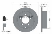 92202903 Brzdový kotúč Shoe Kit Pro TEXTAR