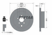 92270903 Brzdový kotúč Shoe Kit Pro TEXTAR