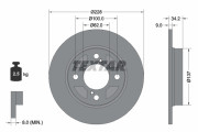 92303603 Brzdový kotúč Shoe Kit Pro TEXTAR