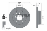 92338503 Brzdový kotúč Shoe Kit Pro TEXTAR