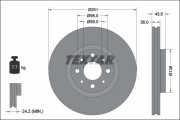 92344703 Brzdový kotúč Shoe Kit Pro TEXTAR