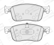 573862CH Sada brzdových platničiek kotúčovej brzdy CHAMPION