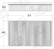 U521/606 Vzduchový filtr CHAMPION