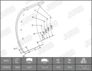 1735105460 Sada brzd. obloż., Bubn. brzda JURID