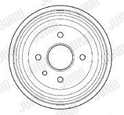 329201J Brzdový bubon JURID