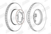 561254J Brzdový kotúč JURID