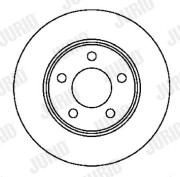 561537J Brzdový kotúč JURID