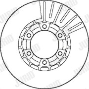 561581J Brzdový kotúč JURID