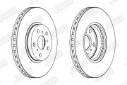 561744J Brzdový kotúč JURID
