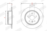 563492J Brzdový kotúč JURID