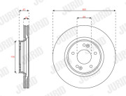 563620JC Brzdový kotúč JURID
