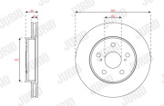 563672JC Brzdový kotúč JURID