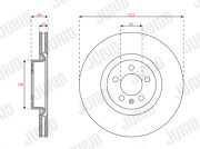 563724JC Brzdový kotúč JURID