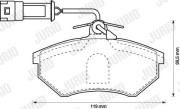 571479J Sada brzdových platničiek kotúčovej brzdy JURID