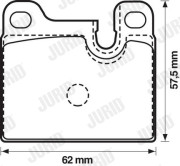 571488J Sada brzdových platničiek kotúčovej brzdy JURID