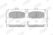 572603J Sada brzdových platničiek kotúčovej brzdy JURID