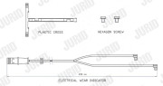 587082 Výstrażný kontakt opotrebenia brzdového oblożenia JURID