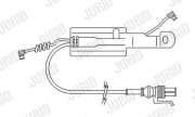 FAI168 Výstrażný kontakt opotrebenia brzdového oblożenia JURID