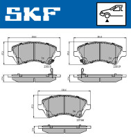 VKBP 80330 A Sada brzdových platničiek kotúčovej brzdy SKF