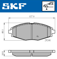 VKBP 80532 Sada brzdových platničiek kotúčovej brzdy SKF