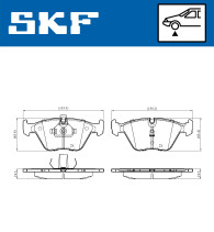 VKBP 80548 Sada brzdových platničiek kotúčovej brzdy SKF