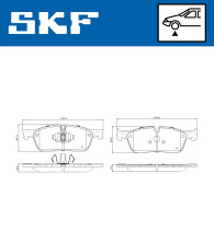 VKBP 80979 Sada brzdových platničiek kotúčovej brzdy SKF