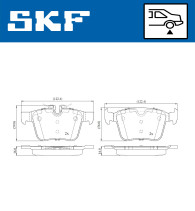 VKBP 90142 Sada brzdových platničiek kotúčovej brzdy SKF
