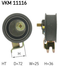VKM 11116 Napínacia kladka ozubeného remeňa SKF