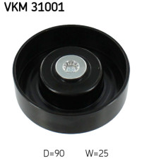 VKM 31001 Vratná/vodiaca kladka rebrovaného klinového remeňa SKF